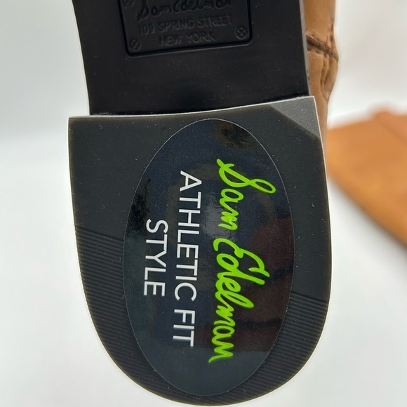 1278- Sam Edelman Prina2 Whiskey Lea Leather Boots Size 6 Wide Calf NWT - Picture 9 of 13